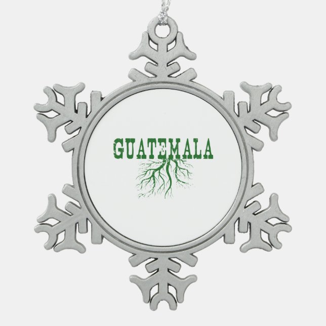 Ornement Flocon De Neige Le Guatemala Racine l'art de Noël (Devant)