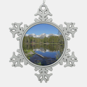 Ornement Flocon De Neige Le lac Sprague II du parc national Rocky Mountain