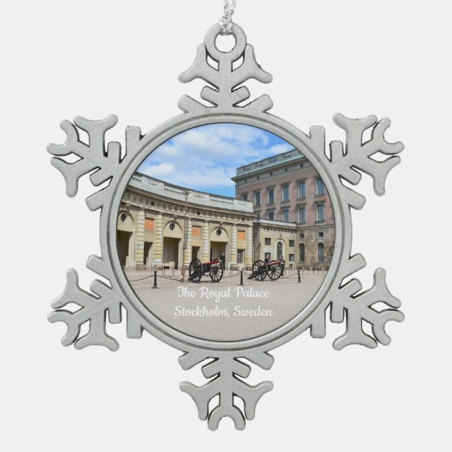 Ornement Flocon De Neige Le Palais Royal de Stockholm (Devant)