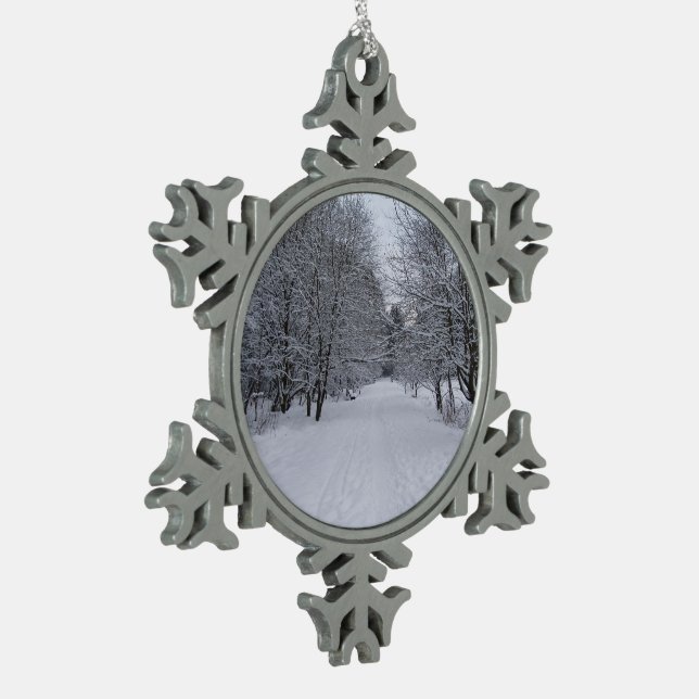 Ornement Flocon De Neige Le pays des merveilles d'hiver (Gauche)