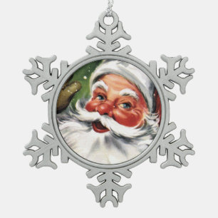 Ornement Flocon De Neige Le père noël de ondulation