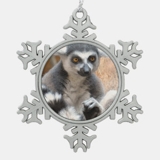 Ornement Flocon De Neige Lémur adorable