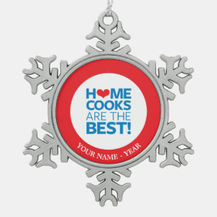 Ornement Flocon De Neige Les cuisiniers de maison sont le meilleur