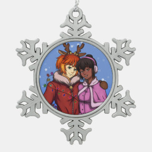 Ornement Flocon De Neige Les Deux de Christmas