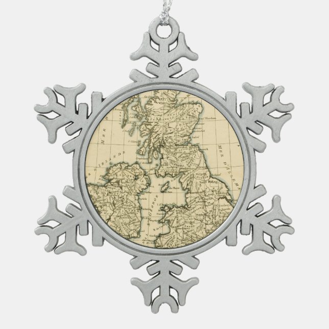 Ornement Flocon De Neige Les îles britanniques (Devant)