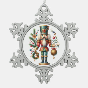 Ornement Flocon De Neige Les noix de Noël festives