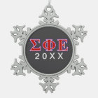 Lettres pourpres de phi de sigma et rouges epsilon