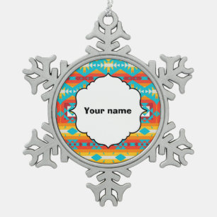 Ornement Flocon De Neige Lignes de formes tribales