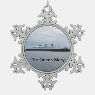Ornement Flocon De Neige L'ornement de bateau de croisière de Queen Mary