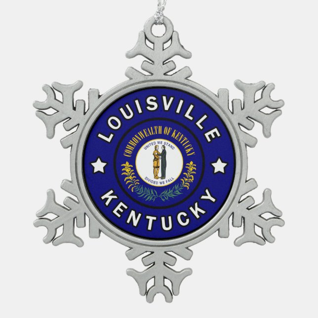 Ornement Flocon De Neige Louisville Kentucky (Devant)