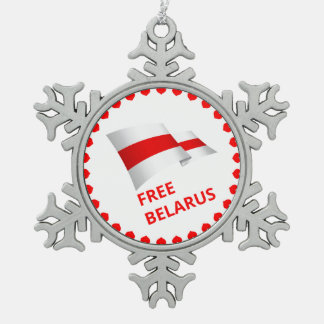 Ornement Flocon De Neige Lutte pour la liberté en Biélorussie.