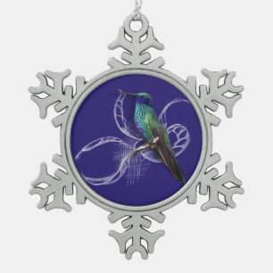 Ornement Flocon De Neige Magnifique colibri - personnalisez en ajoutant un 