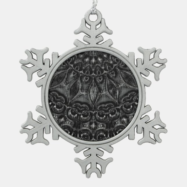 Ornement Flocon De Neige Mandala (Devant)