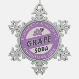 Ornement Flocon De Neige Mariage Disney Pixar Up Ornement Soda de raisin