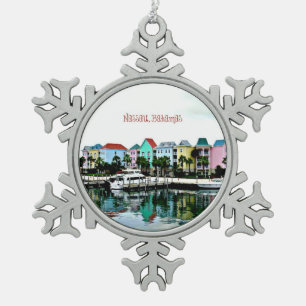 Ornement Flocon De Neige Marina des Bahamas de Nassau
