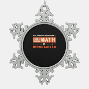 Ornement Flocon De Neige Math Enseignant Math Math est important