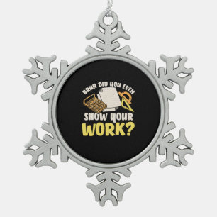 Ornement Flocon De Neige Math Enseignant Math Montrer Votre Travail