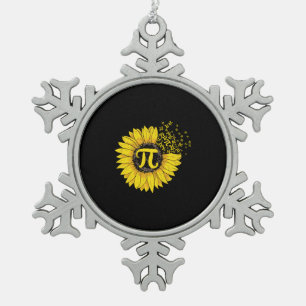 Ornement Flocon De Neige Math Enseignant Pi Numéro Tournesol