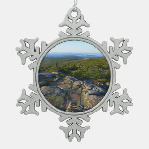 Ornement Flocon De Neige Matin au sommet de la montagne Cadillac à Acadia