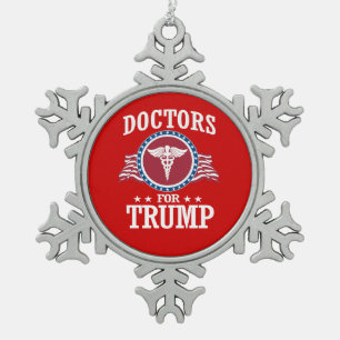 ORNEMENT FLOCON DE NEIGE MÉDECINS DE TRUMP