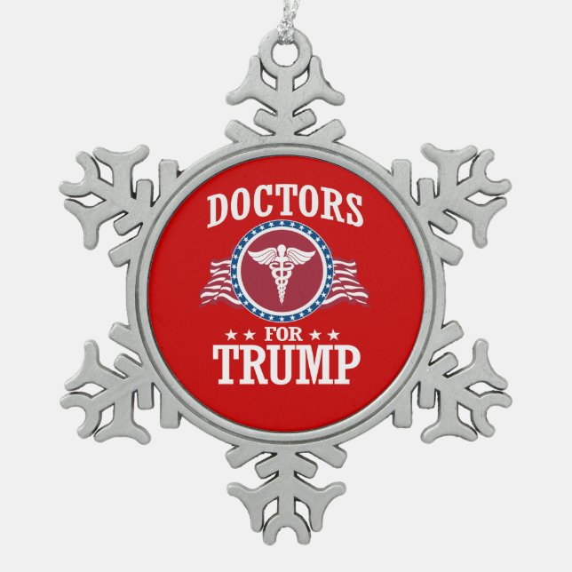 ORNEMENT FLOCON DE NEIGE MÉDECINS DE TRUMP (Devant)
