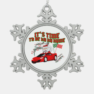 Ornement Flocon De Neige Mikitiez ho ho santaclaus trainer à la maison