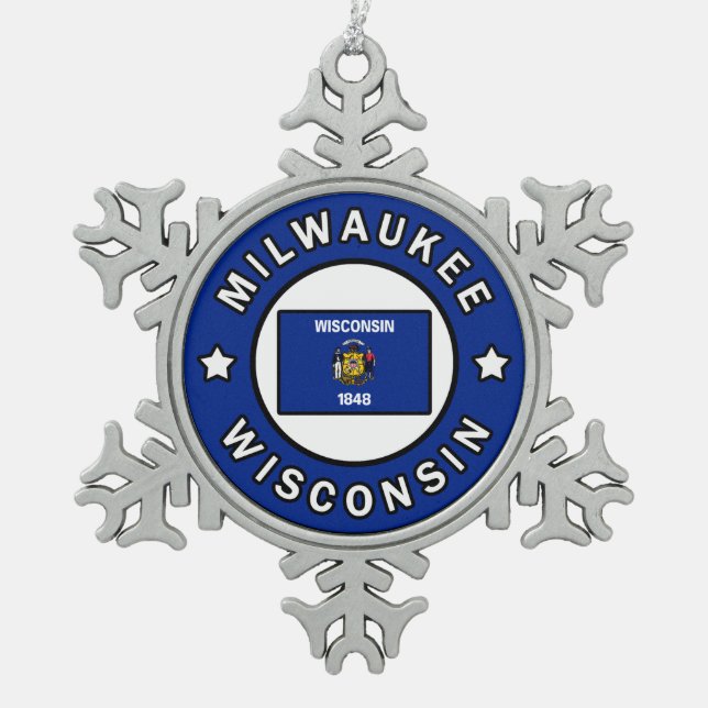 Ornement Flocon De Neige Milwaukee Wisconsin (Devant)