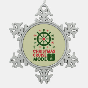 Ornement Flocon De Neige Mode Croisière de Noël En Bateau Noël 2024