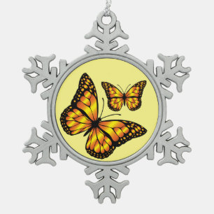 ORNEMENT FLOCON DE NEIGE MONARCH BUTTERFLY