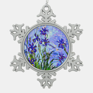 Ornement Flocon De Neige Monet - Lilac Irises,