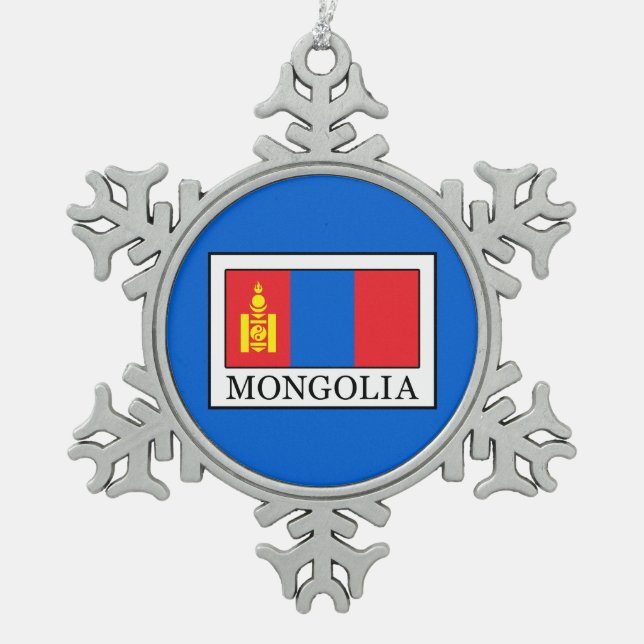 Ornement Flocon De Neige Mongolie (Devant)