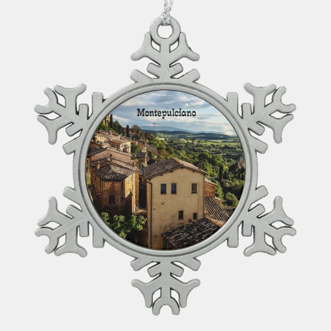 Ornement Flocon De Neige Montepulciano, Toscane, Italie (Devant)
