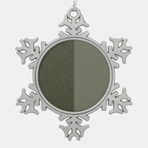 Ornement Flocon De Neige Moss Green Snowflake Ornament - Personnalisable