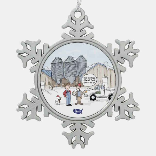 Ornement Flocon De Neige Mow Your Grass (Devant)