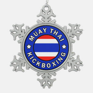 Ornement Flocon De Neige Muay Thai Kickboxing