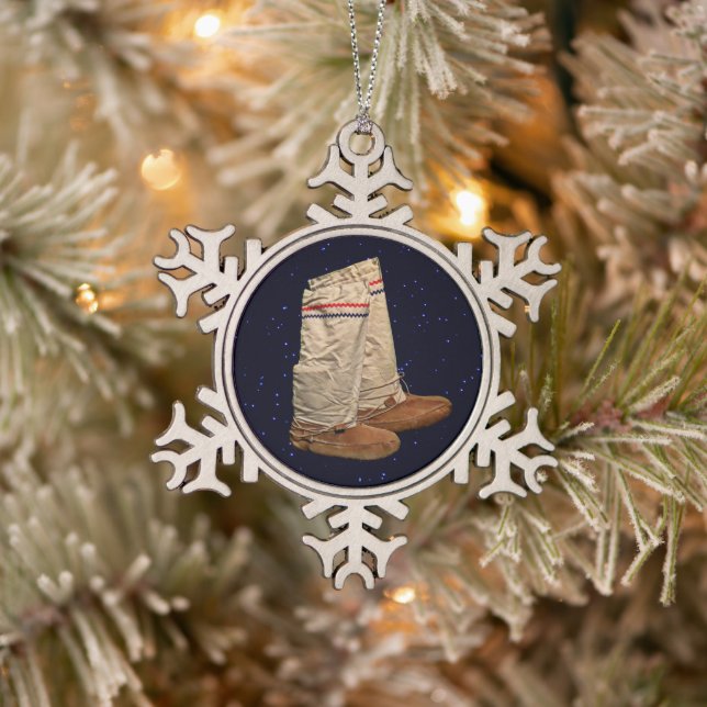 Ornement Flocon De Neige Mukluks de Noël (Arbre)