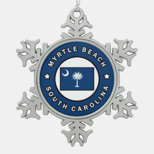 Ornement Flocon De Neige Myrtle Beach la Caroline du Sud