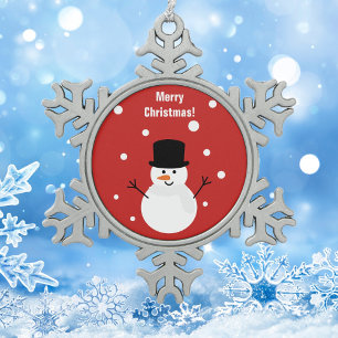 Ornement Flocon De Neige Neige de fête de vacances de Noël d'hiver mignon