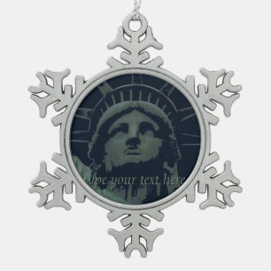 Ornement Flocon De Neige New York Ornament Personnalisé New York Souvenir