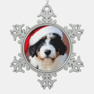 Ornement Flocon De Neige Noël Bernedoodle