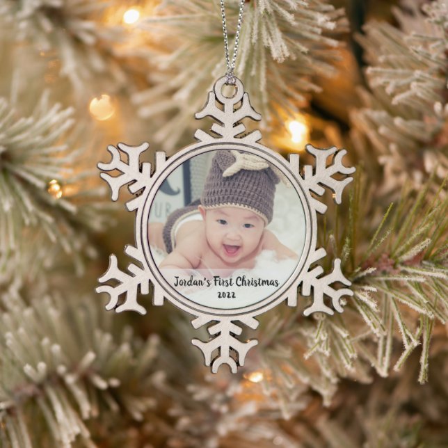 Ornement Flocon De Neige Noël du bébé (Arbre)