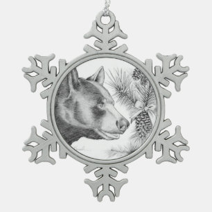 Ornement Flocon De Neige Noël-Ours-Joyeux Noël