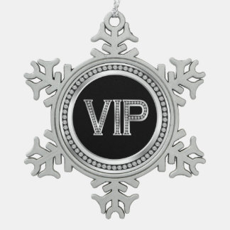 Ornement Flocon De Neige Noel VIP Diamant Argent