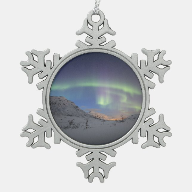 Ornement Flocon De Neige Northern Lights Norvège (Devant)