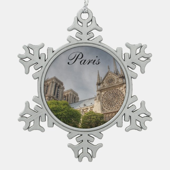 Ornement Flocon De Neige Notre Dame (Devant)