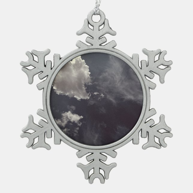 Ornement Flocon De Neige Nuage métallique (Devant)