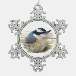 Ornement Flocon De Neige Nuthatch