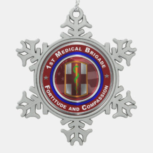 Ornement Flocon De Neige Objet souvenir de la 1re brigade médicale