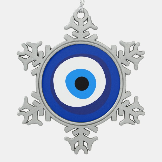 Ornement Flocon De Neige oeil diabolique ancien symbole antiquité talisman  (Devant)
