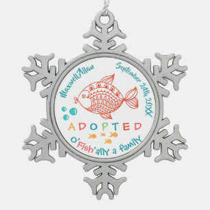 Ornement Flocon De Neige OFish'ally cadeaux orientés d'une adoption de